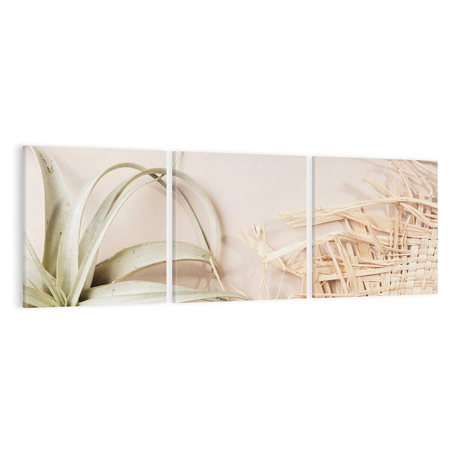 Obraz na płótnie 120x40 - Boho urok suchych liści - suche, liście