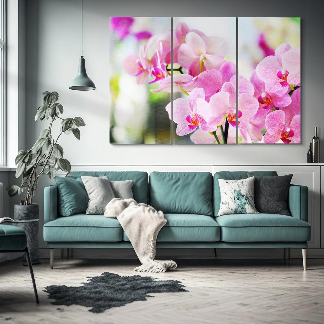 Obraz na płótnie 120x80 - Elegancja orchidei - orchidea, kwiaty