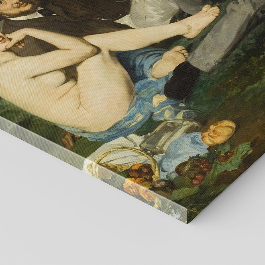 Obraz na płótnie 80x120 - "Śniadanie na trawie" (1863) Edouard Manet - Reprodukcja - reprodukcja, obraz na płótnie