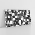 Obraz na płótnie 140x70 - Abstrakcyjne światy: 3D w kwadratach - 3D, abstrakcja