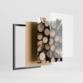 Zestaw obrazy w ramie 50x70 galeria - Kawa, zima, jesień, klimatyczne - rama czarna