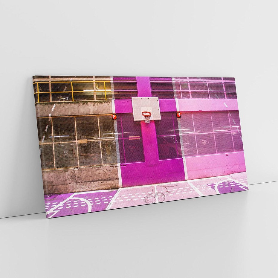 Obraz na płótnie 120x60 - Boisko Koszykówki - Pasja Sportowego Ducha - boisko, koszykówka