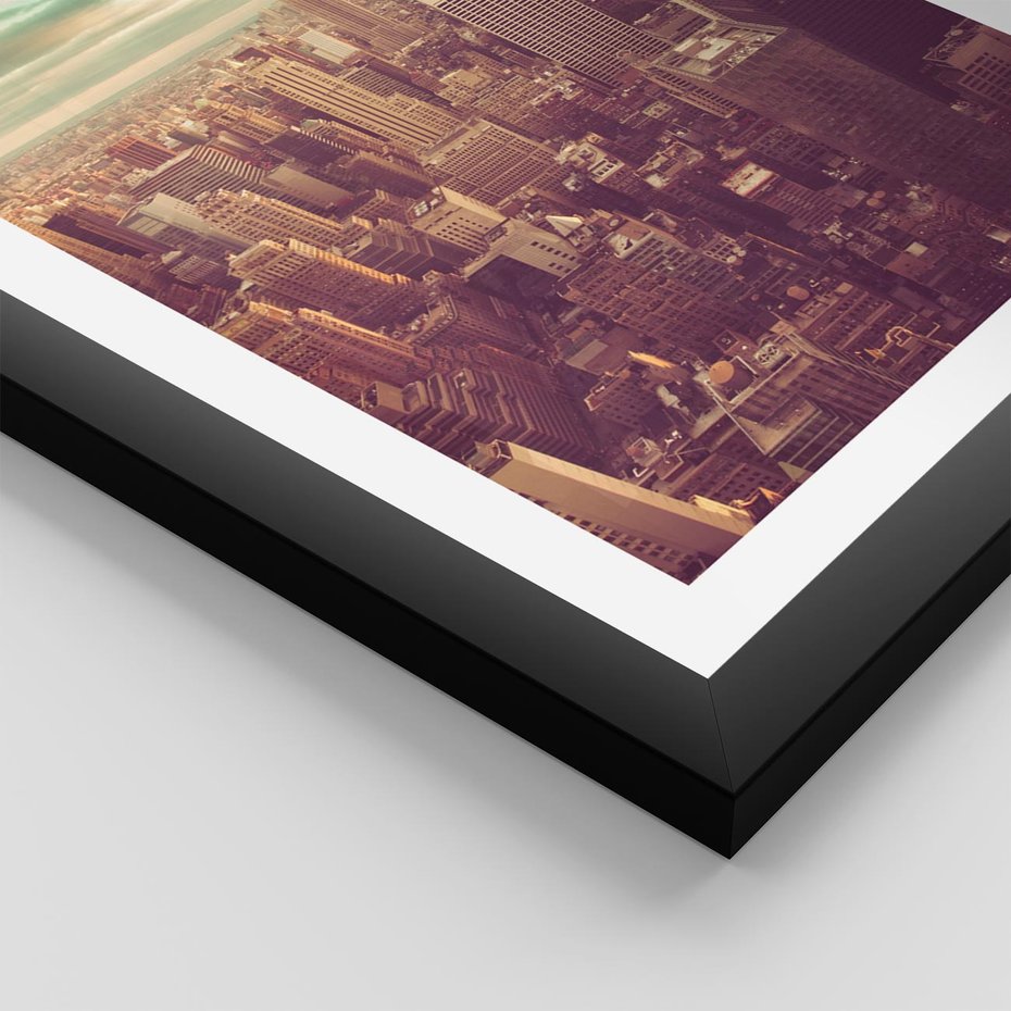 Plakat w ramie 40x50 - Nowy Jork w oczach - Nowy Jork - rama czarna