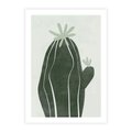 Plakat bez ramy 21x30 - Zieleń Inspirującego Życia - zielony plakat, minimalizm