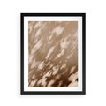 Plakat w ramie 40x50 - Abstrakcyjna Kompozycja: Cień na Ścianie - cień na ścianie, beżowe kolory - rama czarna
