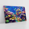 Obraz na płótnie 120x80 - Podwodne Zaczarowanie - kolorowa rafa koralowa, ukwiały