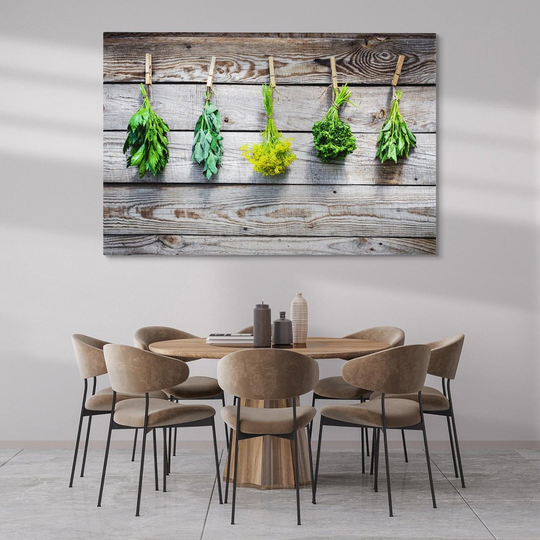 Obraz na płótnie 100x70 - Zielenina: Harmonia natury - zielenina