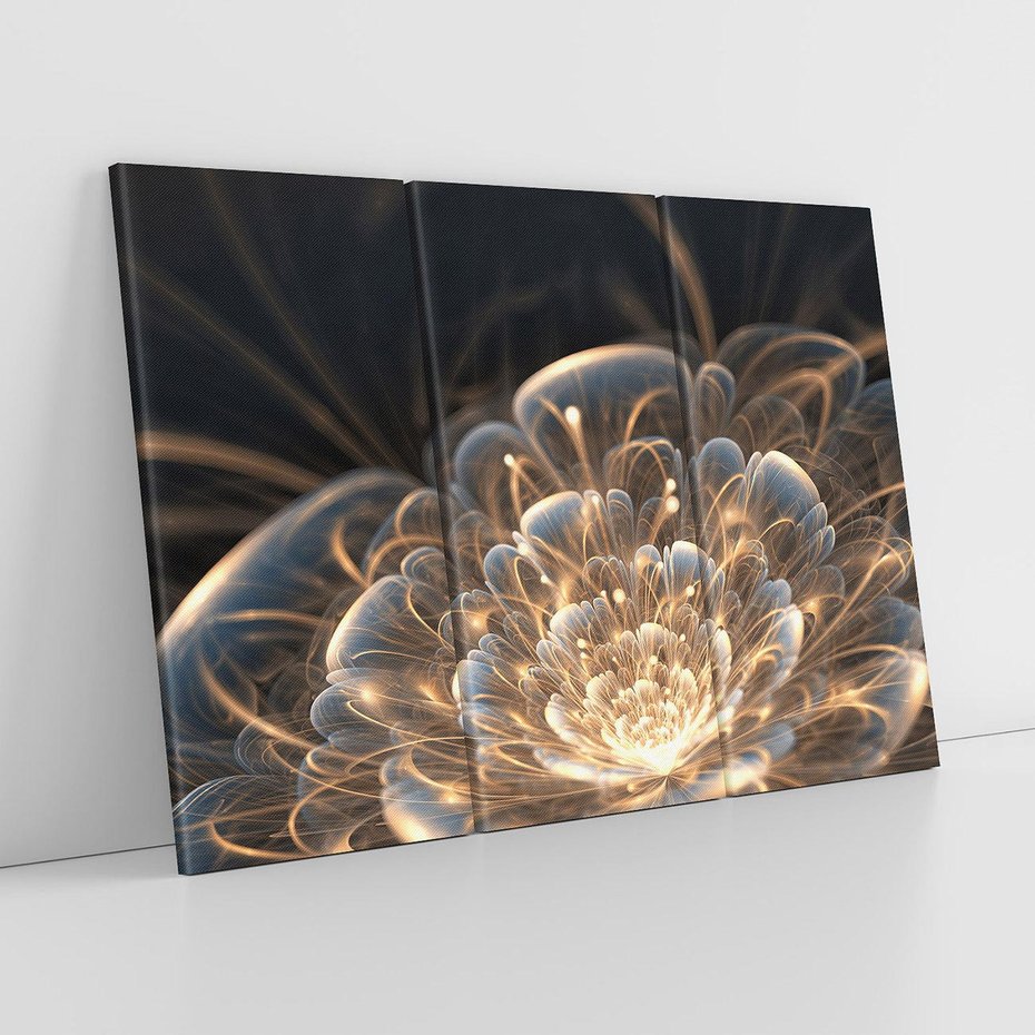 Obraz na płótnie 120x80 - Nowoczesny Kwiat - kwiat, nowoczesny
