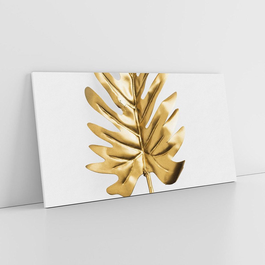 Obraz na płótnie 120x60 - Ponadczasowy Urok - złote, liście