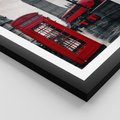 Plakat w ramie 30x40 - Londyński Klimat Telefoniczny - Londyn, telefon - rama czarna