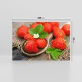 Obraz na płótnie 100x70 - Truskawki: owocowa ekstaza - truskawki, owoce