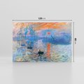 Obraz na płótnie 120x80 - Impresja Wschód Słońca 1872, Claude Monet - Reprodukcja - reprodukcja, obraz na płótnie