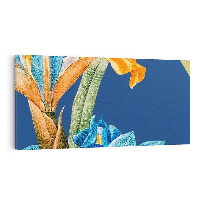 Obraz na płótnie 100x50 - Kwiatowe Impresje z Minionej Ery - wielkoformatowe kwiaty, zbliżenie