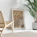 Plakat w ramie 50x70 - Subtelna gipsówka - gipsówka, suche - rama drewno