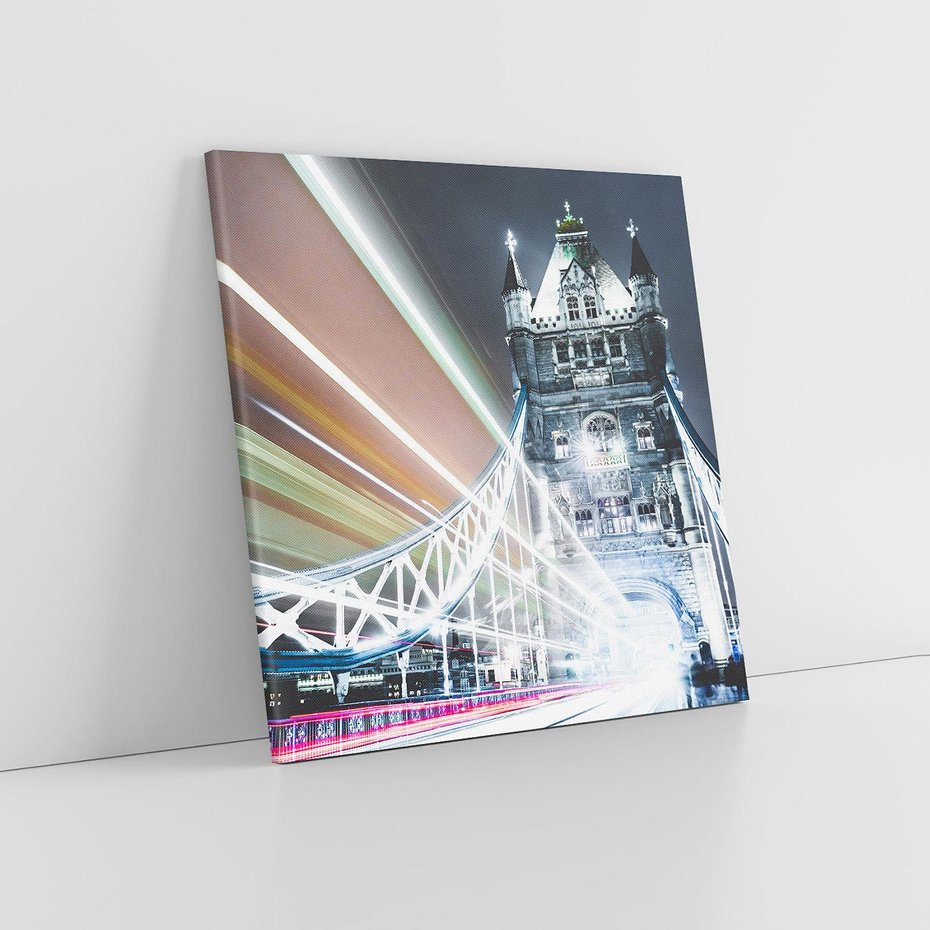 Obraz na płótnie 60x60 - Tower Bridge - Most w Londynie - Tower Bridge, most