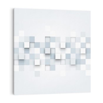 Obraz na płótnie 50x50 - Trójwymiarowe formy geometryczne - geometria, 3D