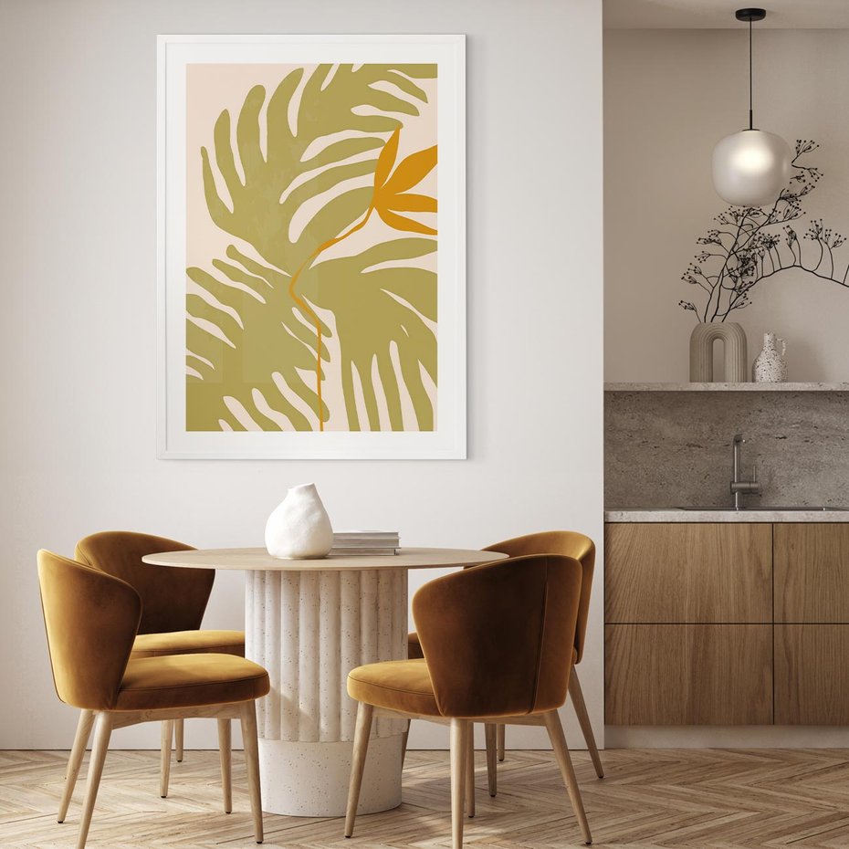 Plakat bez ramy 40x50 - Konturem Zmiękczane - minimalistyczny obraz, nowoczesny