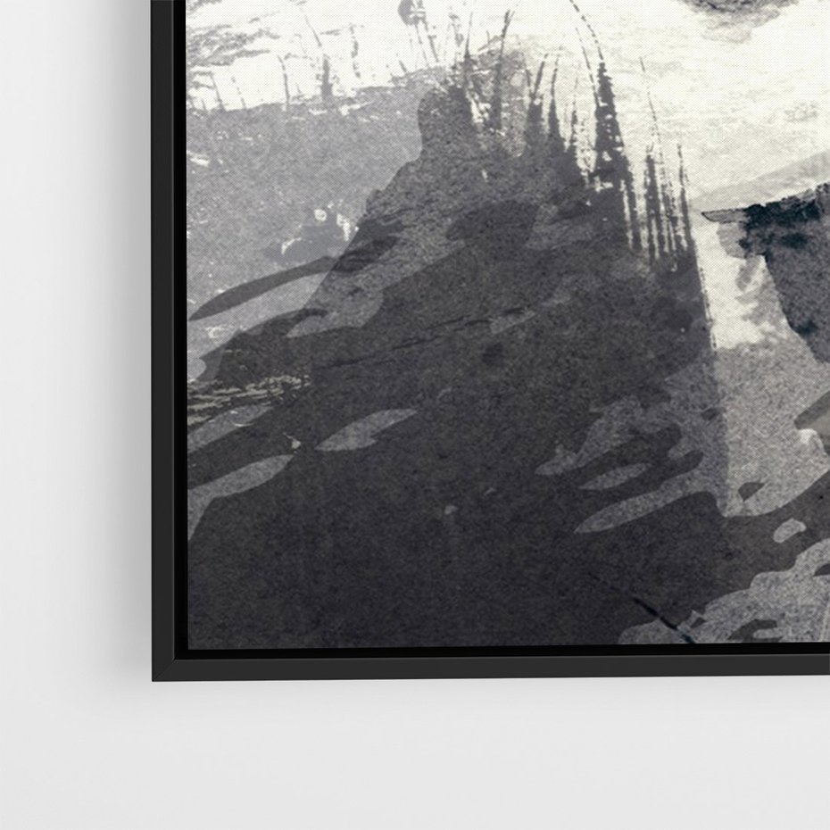 Obraz w ramie 70x100 - Abstrakcyjna wizja kobiety - abstrakcja, kobieta - rama czarna