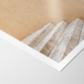 Plakat bez ramy 50x70 - Schod w Beżu - schody, minimalizm