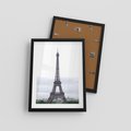 Plakat w ramie 30x40 - Eiffla w mglistym świetle - Eiffla, Paryż - rama czarna