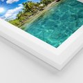 Plakat w ramie 40x50 - Rajskie wakacje na plaży - plaża, wakacje - rama biała