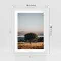 Plakat w ramie 30x40 - Siła Natury - drzewo, pejzaż - rama biała