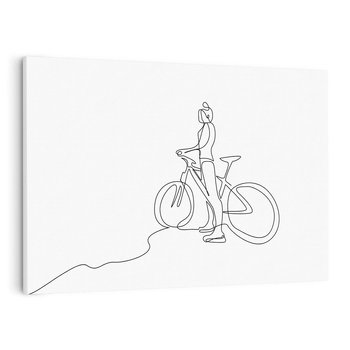 Obraz na płótnie 120x80 - Minimalistyczna Przejażdżka - szkic, minimalizm