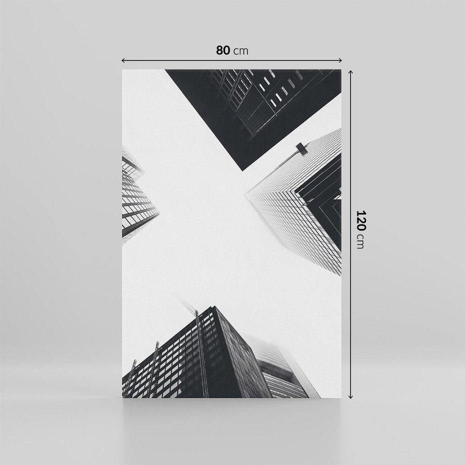 Obraz na płótnie 80x120 - Nowoczesna Dynamika - perspektywa, wieżowce