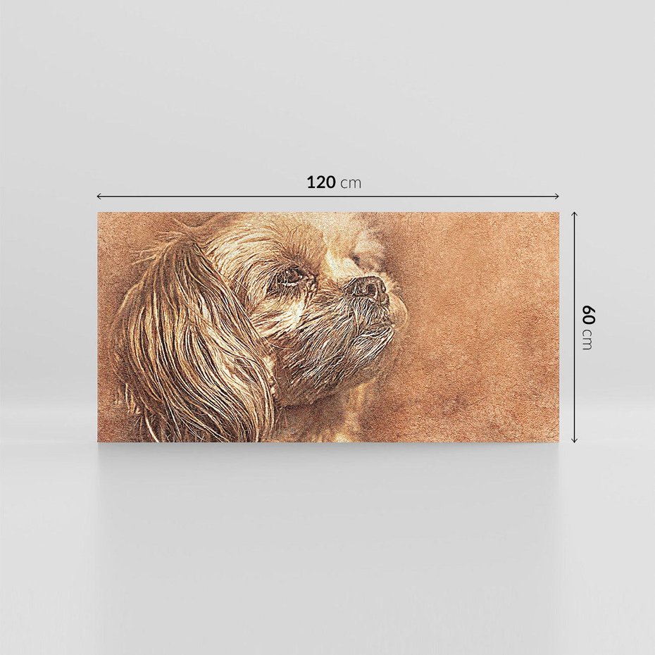 Obraz na płótnie 120x60 - Sztuka abstrakcyjna: Pies - pies, sztuka