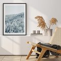 Plakat bez ramy 21x30 - Cicha Zima - las, zima