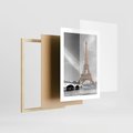 Plakat w ramie 30x40 - Echa Wieży Eiffla - wieża, Eiffla - rama drewno