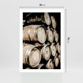 Plakat bez ramy 50x70 - Tradycyjne Beczki - beczki, rustykalna fotografia