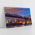Obraz na płótnie 120x80 - Filadelfia: most nad zachodem słońca - Filadlefia, USA