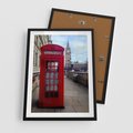 Plakat w ramie 50x70 - Londyńska budka telefoniczna - budka, telefoniczna - rama czarna