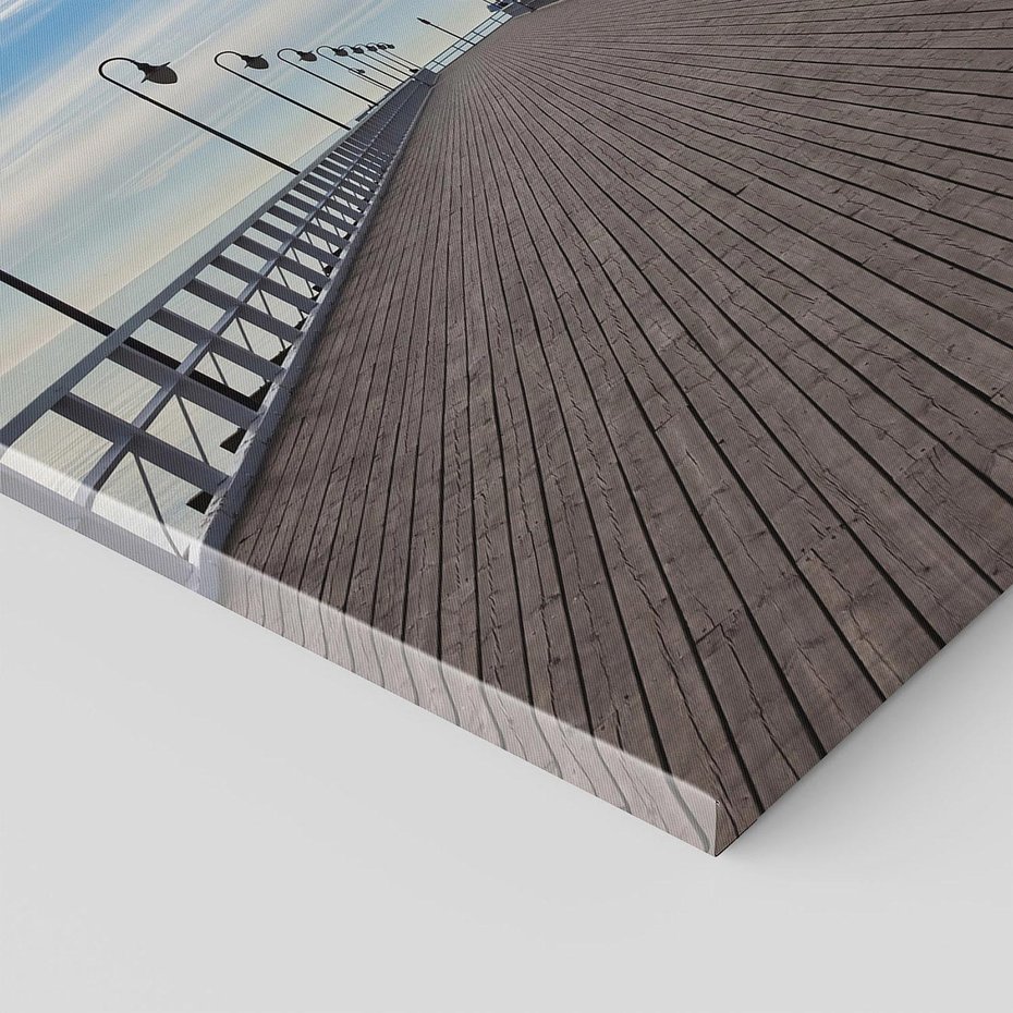 Obraz na płótnie 50x70 - Molo nad Bałtykiem w Gdyni - molo, Gdynia