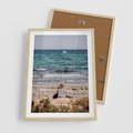 Plakat w ramie 50x70 - Relaks na Plaży - wakacje, plaża - rama drewno