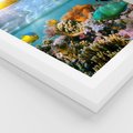 Plakat w ramie 40x50 - Rafa Koralowa - Podwodne Cuda - rafa, koralowa - rama biała