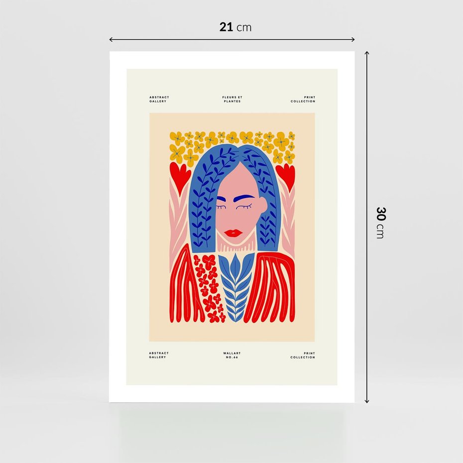 Plakat bez ramy 21x30 - Impulsy Czasu - kobieca sztuka, abstrakcja