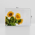 Obraz na płótnie 70x50 - Słoneczna Radość - fotografia, żółte słoneczniki