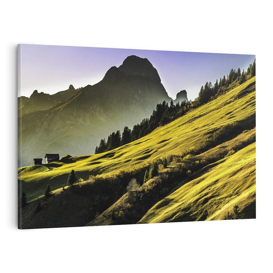 Obraz na płótnie 120x80 - Górska łąka - góry, łąka