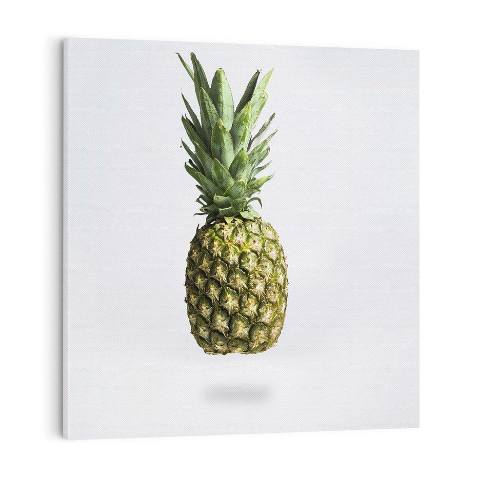 Obraz na płótnie 40x40 - Ananas Egzotyczne Odkrycie - ananas, owoc