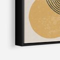 Obraz w ramie 50x50 - Boho Światło - abstrakcyjna sztuka, boho kształty - rama czarna