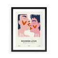Plakat w ramie 40x50 - Miłość w Kompozycji - miłość, para zakochanych - rama czarna