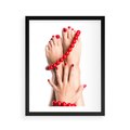 Plakat w ramie 40x50 - Manicure spa: piękno i relaks - manicure, spa - rama czarna