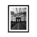 Plakat w ramie 30x40 - Most Nowoczesności - most, nowoczesny - rama czarna