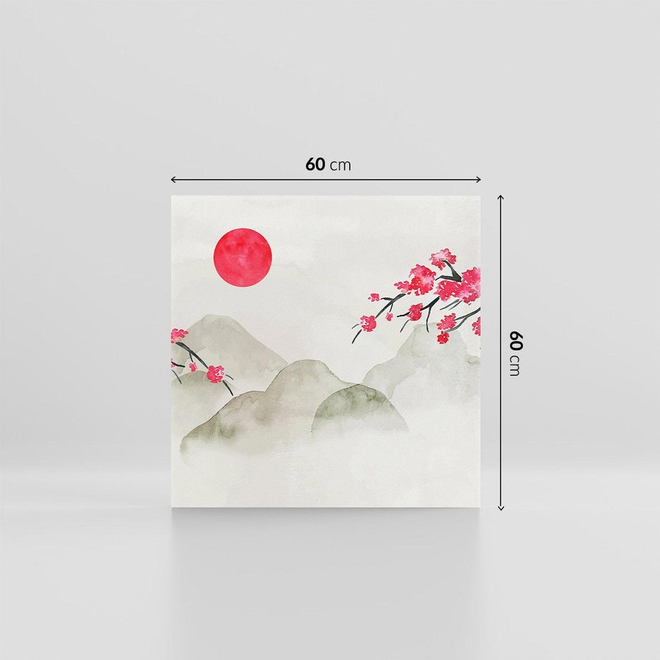 Obraz na płótnie 60x60 - Harmonia Japandi - styl japandi, japonia