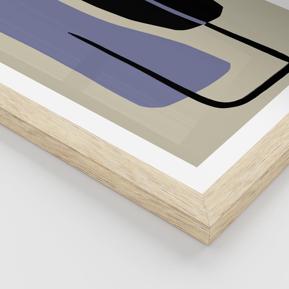 Plakat w ramie 50x70 - Harmonia Nowych Anomalii - minimalizm, boho plakat - rama drewno