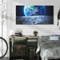 Obraz na płótnie 120x60 - Mistrzowskie spojrzenie na Ziemię - ziemia, kosmos
