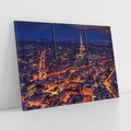 Obraz na płótnie 120x80 - Nocne impresje Paryża - Paryż, noc