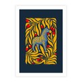 Plakat bez ramy 30x40 - Wibracje Wyobraźni - zebra, granatowe tłó